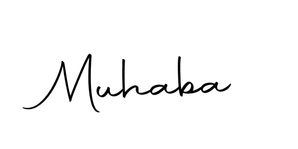 How to make Muhaba signature? Autography-DOLnW is a professional autograph style. Create handwritten signature for Muhaba name. Muhaba signature style 10 images and pictures png