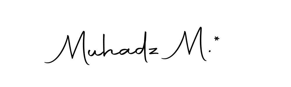 You should practise on your own different ways (Autography-DOLnW) to write your name (Muhadz M.*) in signature. don't let someone else do it for you. Muhadz M.* signature style 10 images and pictures png