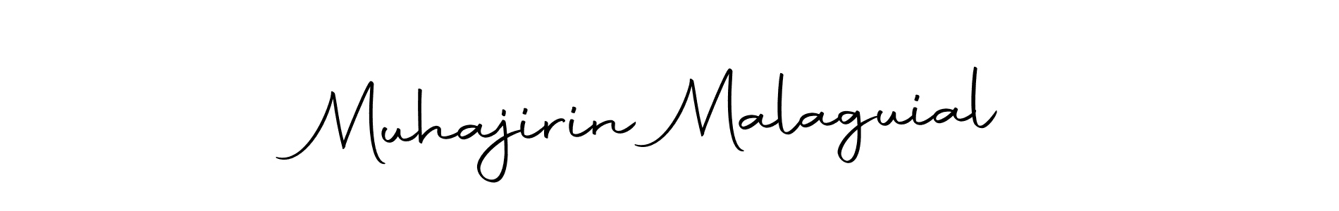 if you are searching for the best signature style for your name Muhajirin Malaguial. so please give up your signature search. here we have designed multiple signature styles  using Autography-DOLnW. Muhajirin Malaguial signature style 10 images and pictures png