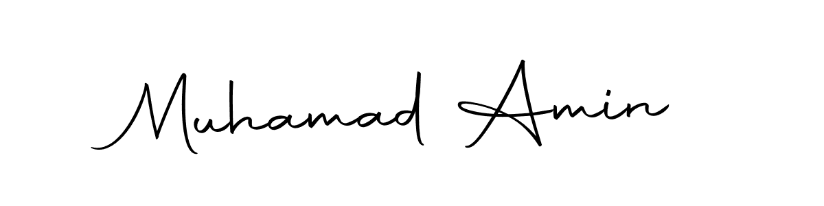 Make a beautiful signature design for name Muhamad Amin. With this signature (Autography-DOLnW) style, you can create a handwritten signature for free. Muhamad Amin signature style 10 images and pictures png