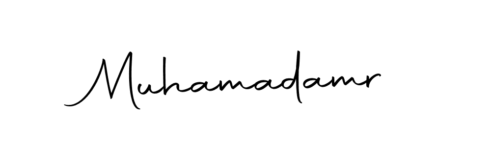 Create a beautiful signature design for name Muhamadamr. With this signature (Autography-DOLnW) fonts, you can make a handwritten signature for free. Muhamadamr signature style 10 images and pictures png