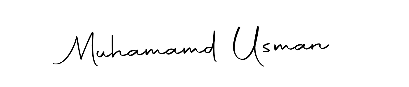 How to make Muhamamd Usman name signature. Use Autography-DOLnW style for creating short signs online. This is the latest handwritten sign. Muhamamd Usman signature style 10 images and pictures png