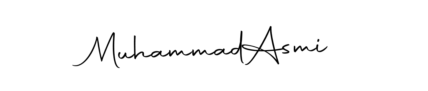 Use a signature maker to create a handwritten signature online. With this signature software, you can design (Autography-DOLnW) your own signature for name Muhammad  Asmi. Muhammad  Asmi signature style 10 images and pictures png