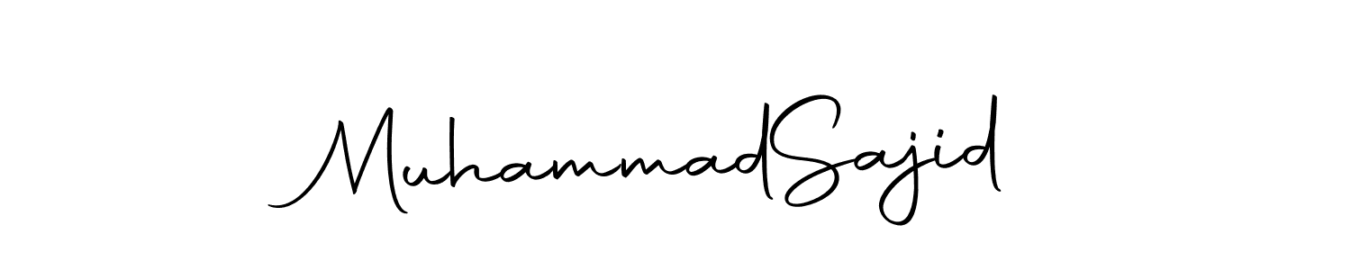 The best way (Autography-DOLnW) to make a short signature is to pick only two or three words in your name. The name Muhammad  Sajid include a total of six letters. For converting this name. Muhammad  Sajid signature style 10 images and pictures png