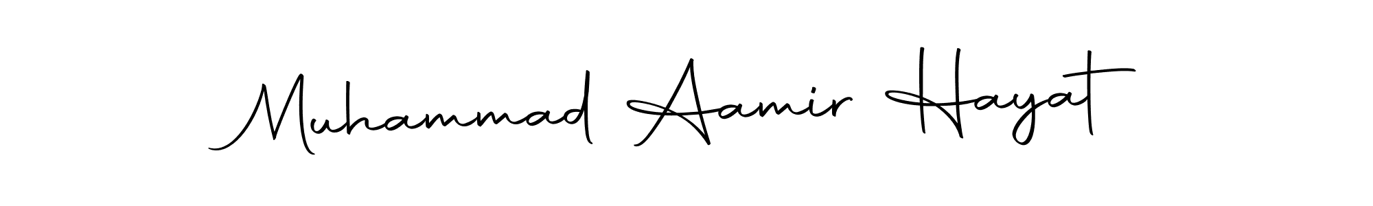 Design your own signature with our free online signature maker. With this signature software, you can create a handwritten (Autography-DOLnW) signature for name Muhammad Aamir Hayat. Muhammad Aamir Hayat signature style 10 images and pictures png