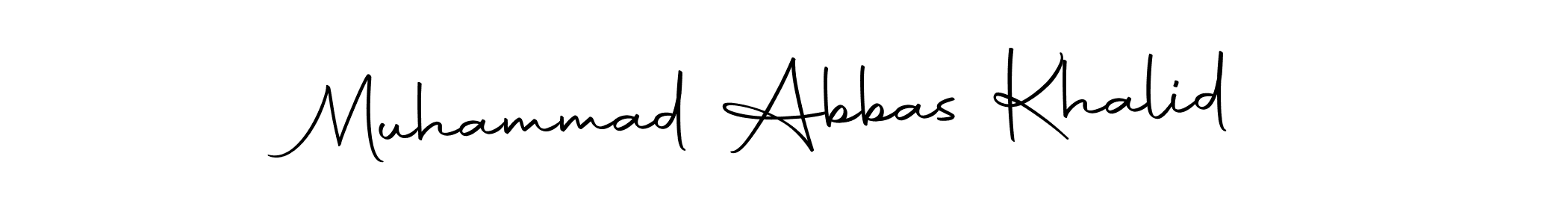How to make Muhammad Abbas Khalid signature? Autography-DOLnW is a professional autograph style. Create handwritten signature for Muhammad Abbas Khalid name. Muhammad Abbas Khalid signature style 10 images and pictures png