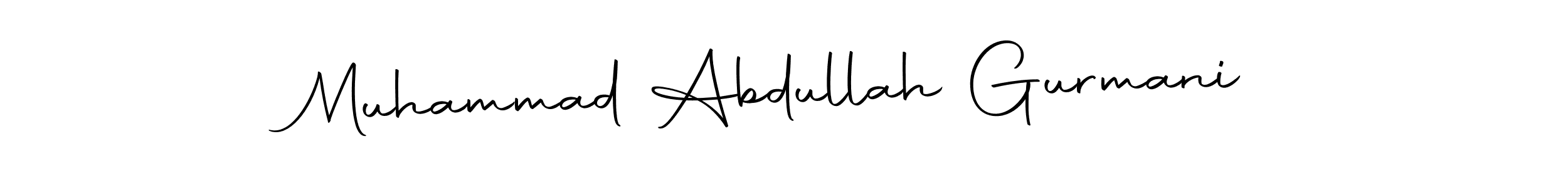 Make a short Muhammad Abdullah Gurmani signature style. Manage your documents anywhere anytime using Autography-DOLnW. Create and add eSignatures, submit forms, share and send files easily. Muhammad Abdullah Gurmani signature style 10 images and pictures png