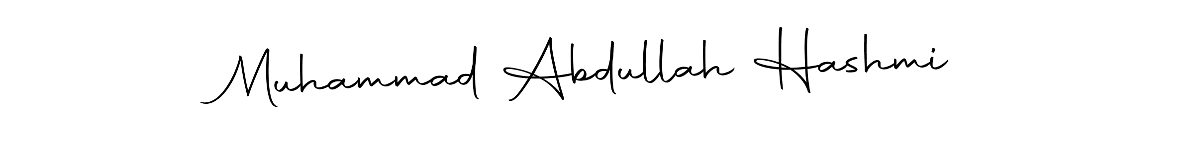 Design your own signature with our free online signature maker. With this signature software, you can create a handwritten (Autography-DOLnW) signature for name Muhammad Abdullah Hashmi. Muhammad Abdullah Hashmi signature style 10 images and pictures png