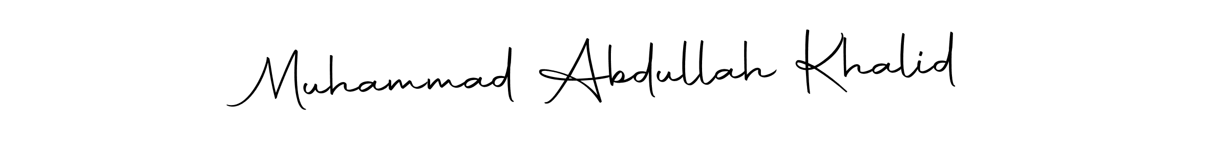 Make a beautiful signature design for name Muhammad Abdullah Khalid. Use this online signature maker to create a handwritten signature for free. Muhammad Abdullah Khalid signature style 10 images and pictures png