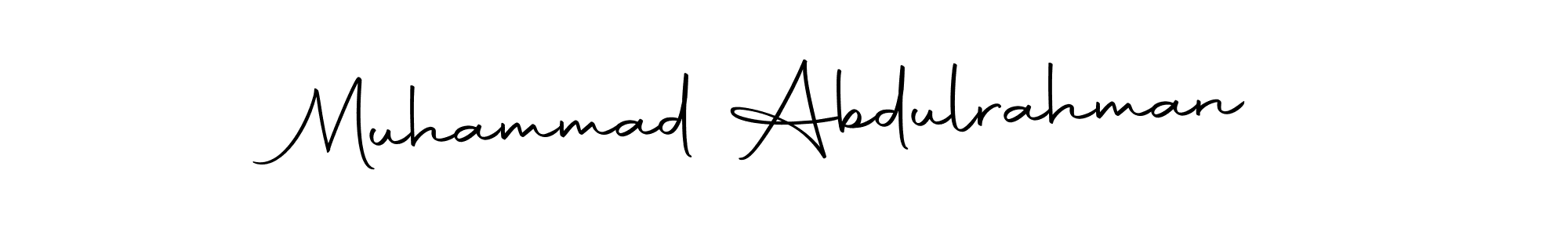 Make a short Muhammad Abdulrahman signature style. Manage your documents anywhere anytime using Autography-DOLnW. Create and add eSignatures, submit forms, share and send files easily. Muhammad Abdulrahman signature style 10 images and pictures png