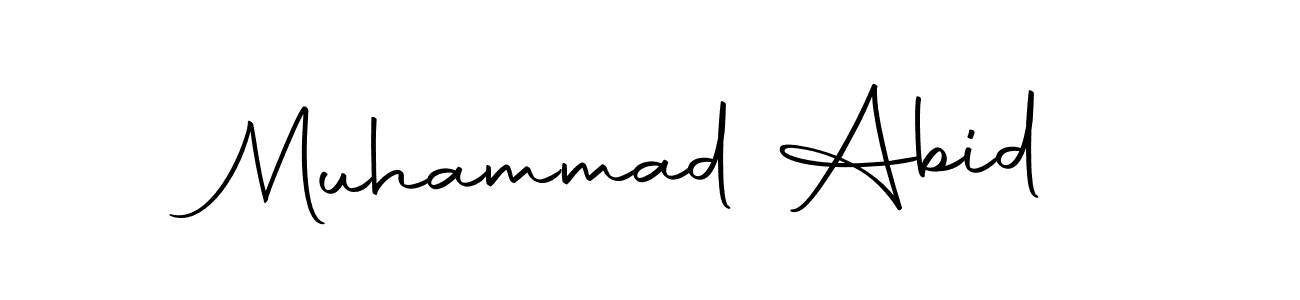 Make a beautiful signature design for name Muhammad Abid. With this signature (Autography-DOLnW) style, you can create a handwritten signature for free. Muhammad Abid signature style 10 images and pictures png