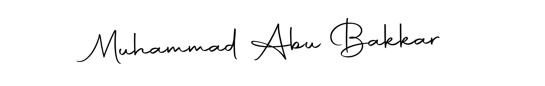 Create a beautiful signature design for name Muhammad Abu Bakkar. With this signature (Autography-DOLnW) fonts, you can make a handwritten signature for free. Muhammad Abu Bakkar signature style 10 images and pictures png