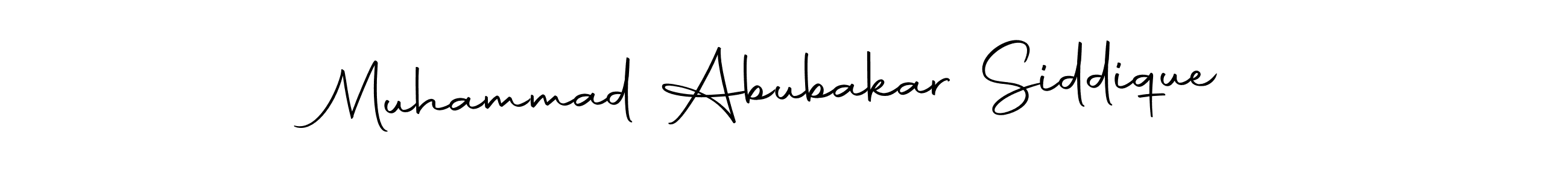 Design your own signature with our free online signature maker. With this signature software, you can create a handwritten (Autography-DOLnW) signature for name Muhammad Abubakar Siddique. Muhammad Abubakar Siddique signature style 10 images and pictures png