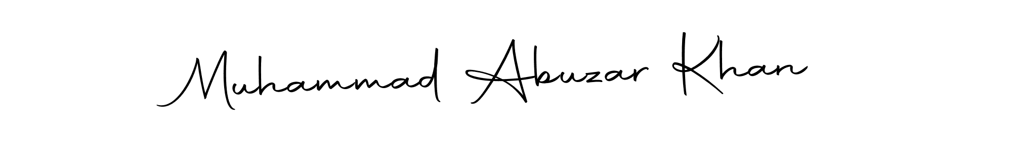 Make a beautiful signature design for name Muhammad Abuzar Khan. Use this online signature maker to create a handwritten signature for free. Muhammad Abuzar Khan signature style 10 images and pictures png