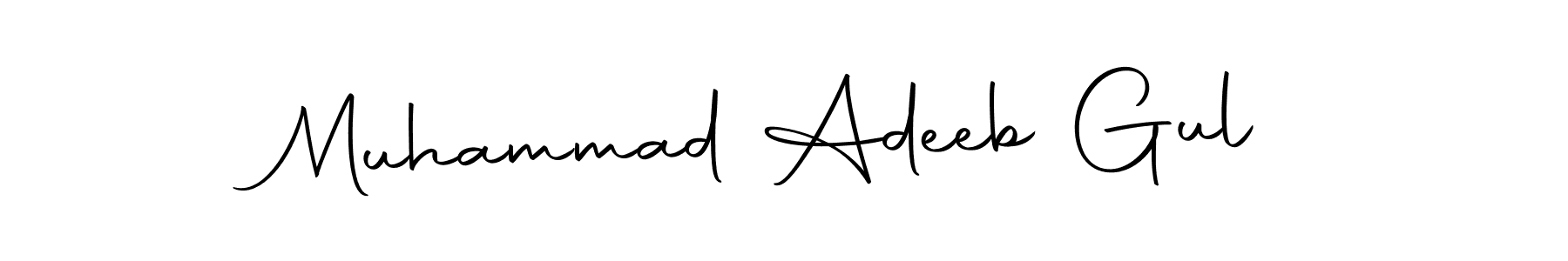 Create a beautiful signature design for name Muhammad Adeeb Gul. With this signature (Autography-DOLnW) fonts, you can make a handwritten signature for free. Muhammad Adeeb Gul signature style 10 images and pictures png