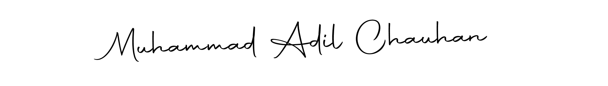 How to make Muhammad Adil Chauhan name signature. Use Autography-DOLnW style for creating short signs online. This is the latest handwritten sign. Muhammad Adil Chauhan signature style 10 images and pictures png