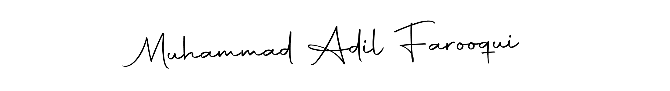 Create a beautiful signature design for name Muhammad Adil Farooqui. With this signature (Autography-DOLnW) fonts, you can make a handwritten signature for free. Muhammad Adil Farooqui signature style 10 images and pictures png