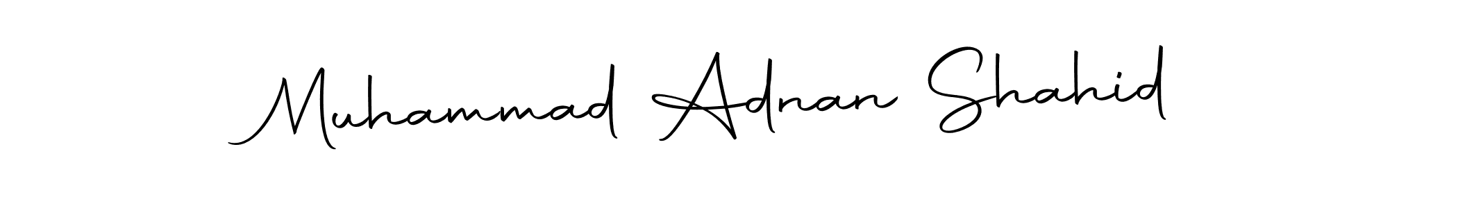 How to make Muhammad Adnan Shahid name signature. Use Autography-DOLnW style for creating short signs online. This is the latest handwritten sign. Muhammad Adnan Shahid signature style 10 images and pictures png