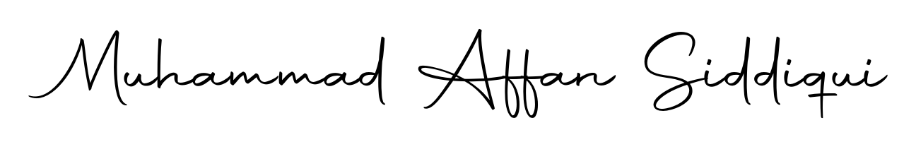 Designed for modern professionals: Muhammad Affan Siddiqui name signature crafted with Autography-DOLnW script. Ready for digital PDF workflows. Muhammad Affan Siddiqui signature style 10 images and pictures png