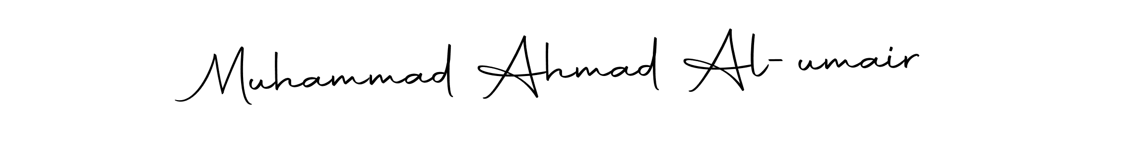 Make a beautiful signature design for name Muhammad Ahmad Al-umair. With this signature (Autography-DOLnW) style, you can create a handwritten signature for free. Muhammad Ahmad Al-umair signature style 10 images and pictures png