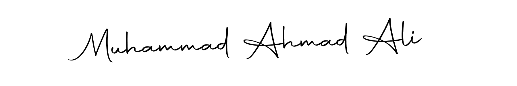 Make a beautiful signature design for name Muhammad Ahmad Ali. With this signature (Autography-DOLnW) style, you can create a handwritten signature for free. Muhammad Ahmad Ali signature style 10 images and pictures png