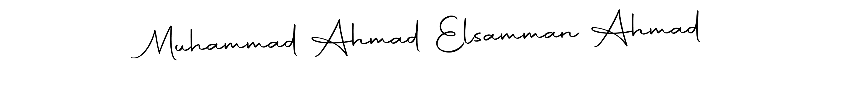 Also we have Muhammad Ahmad Elsamman Ahmad name is the best signature style. Create professional handwritten signature collection using Autography-DOLnW autograph style. Muhammad Ahmad Elsamman Ahmad signature style 10 images and pictures png