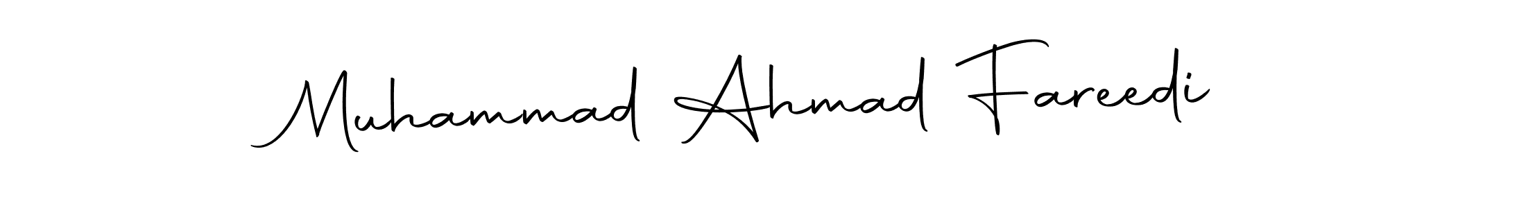 Make a short Muhammad Ahmad Fareedi signature style. Manage your documents anywhere anytime using Autography-DOLnW. Create and add eSignatures, submit forms, share and send files easily. Muhammad Ahmad Fareedi signature style 10 images and pictures png