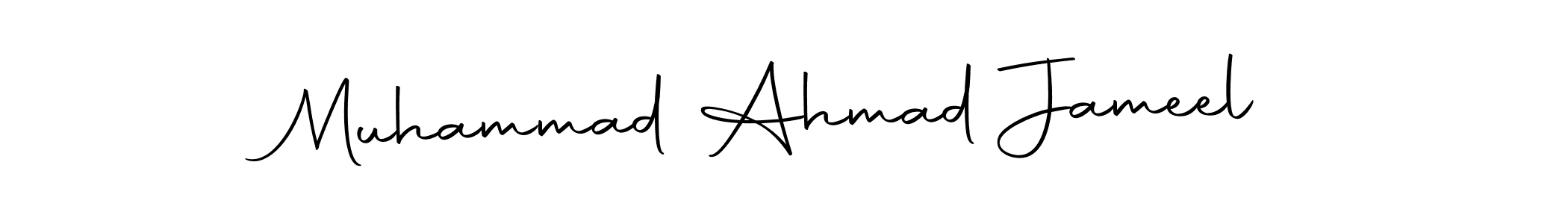 Make a beautiful signature design for name Muhammad Ahmad Jameel. With this signature (Autography-DOLnW) style, you can create a handwritten signature for free. Muhammad Ahmad Jameel signature style 10 images and pictures png