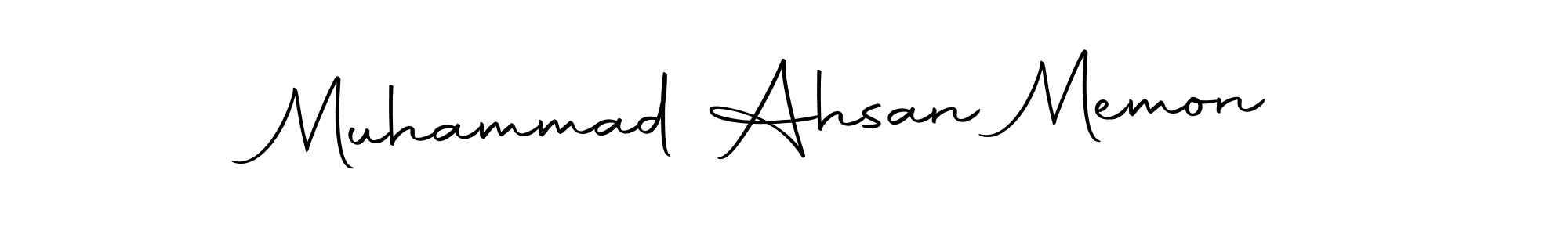 Design your own signature with our free online signature maker. With this signature software, you can create a handwritten (Autography-DOLnW) signature for name Muhammad Ahsan Memon. Muhammad Ahsan Memon signature style 10 images and pictures png