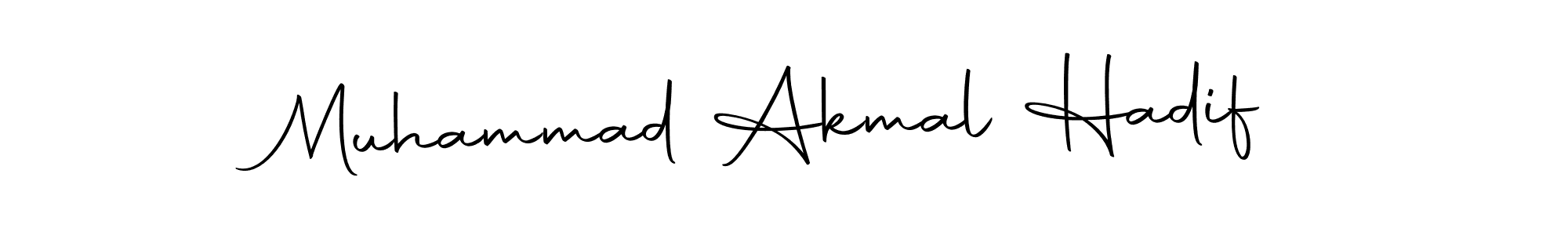 You should practise on your own different ways (Autography-DOLnW) to write your name (Muhammad Akmal Hadif) in signature. don't let someone else do it for you. Muhammad Akmal Hadif signature style 10 images and pictures png