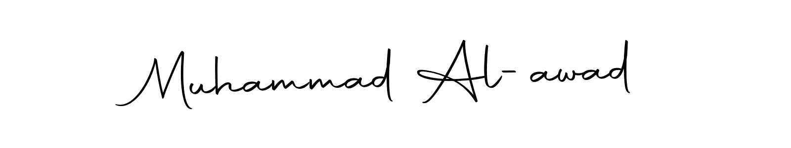 You should practise on your own different ways (Autography-DOLnW) to write your name (Muhammad Al-awad) in signature. don't let someone else do it for you. Muhammad Al-awad signature style 10 images and pictures png