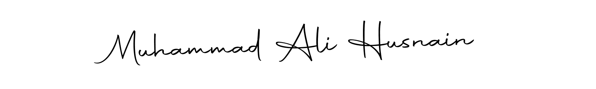 How to make Muhammad Ali Husnain name signature. Use Autography-DOLnW style for creating short signs online. This is the latest handwritten sign. Muhammad Ali Husnain signature style 10 images and pictures png