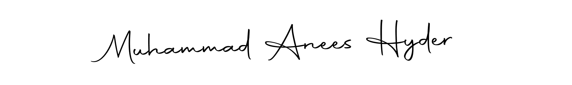 This is the best signature style for the Muhammad Anees Hyder name. Also you like these signature font (Autography-DOLnW). Mix name signature. Muhammad Anees Hyder signature style 10 images and pictures png