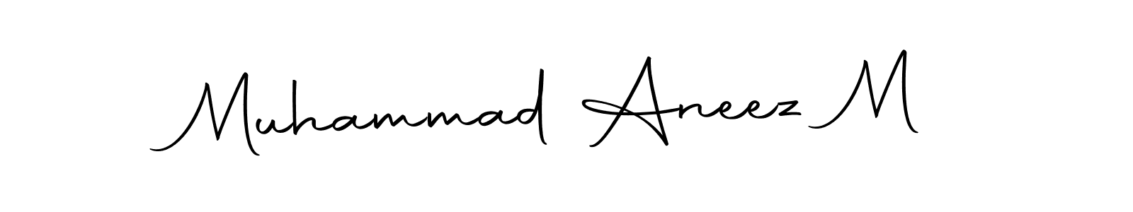 if you are searching for the best signature style for your name Muhammad Aneez M. so please give up your signature search. here we have designed multiple signature styles  using Autography-DOLnW. Muhammad Aneez M signature style 10 images and pictures png