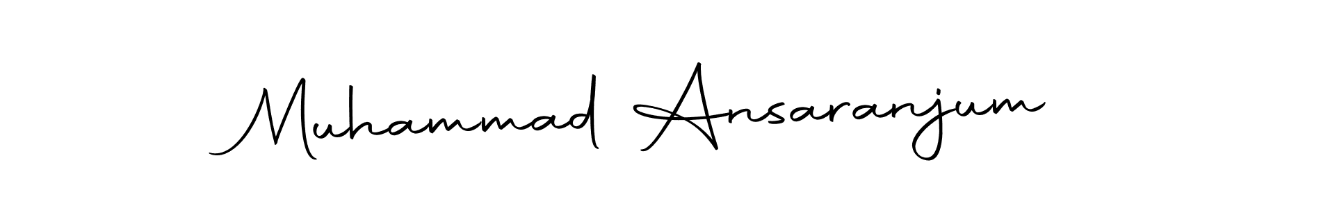 if you are searching for the best signature style for your name Muhammad Ansaranjum. so please give up your signature search. here we have designed multiple signature styles  using Autography-DOLnW. Muhammad Ansaranjum signature style 10 images and pictures png