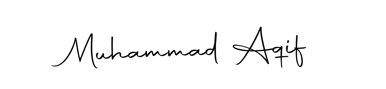 Also we have Muhammad Aqif name is the best signature style. Create professional handwritten signature collection using Autography-DOLnW autograph style. Muhammad Aqif signature style 10 images and pictures png