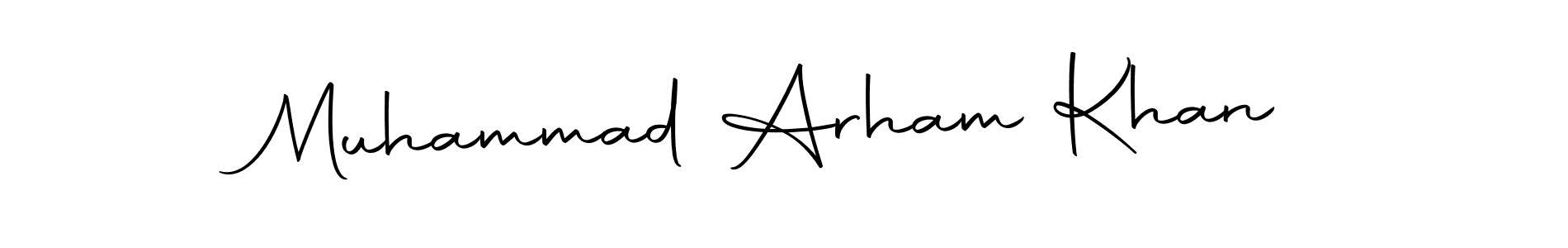 Use a signature maker to create a handwritten signature online. With this signature software, you can design (Autography-DOLnW) your own signature for name Muhammad Arham Khan. Muhammad Arham Khan signature style 10 images and pictures png