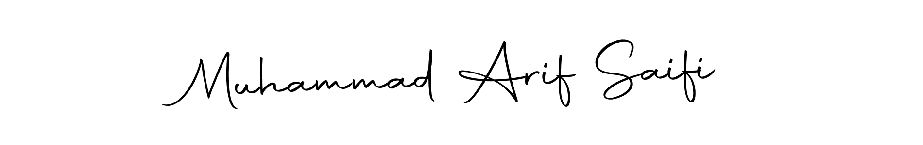 How to make Muhammad Arif Saifi name signature. Use Autography-DOLnW style for creating short signs online. This is the latest handwritten sign. Muhammad Arif Saifi signature style 10 images and pictures png