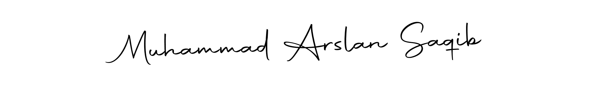 How to make Muhammad Arslan Saqib name signature. Use Autography-DOLnW style for creating short signs online. This is the latest handwritten sign. Muhammad Arslan Saqib signature style 10 images and pictures png