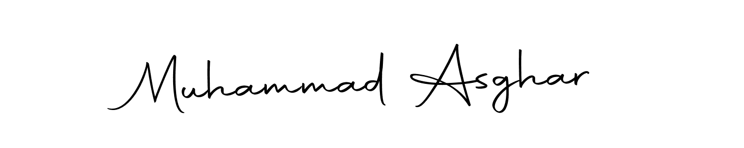 Design your own signature with our free online signature maker. With this signature software, you can create a handwritten (Autography-DOLnW) signature for name Muhammad Asghar. Muhammad Asghar signature style 10 images and pictures png