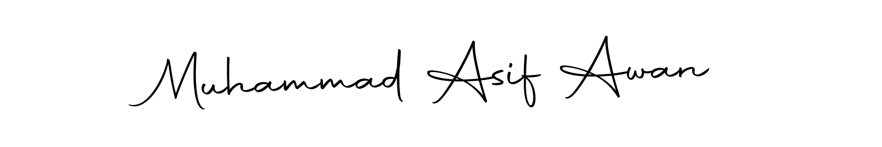 Create a beautiful signature design for name Muhammad Asif Awan. With this signature (Autography-DOLnW) fonts, you can make a handwritten signature for free. Muhammad Asif Awan signature style 10 images and pictures png