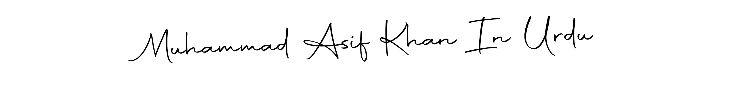 Make a short Muhammad Asif Khan In Urdu signature style. Manage your documents anywhere anytime using Autography-DOLnW. Create and add eSignatures, submit forms, share and send files easily. Muhammad Asif Khan In Urdu signature style 10 images and pictures png