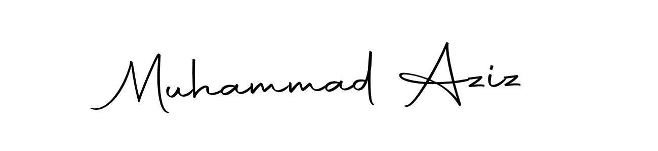 Also we have Muhammad Aziz name is the best signature style. Create professional handwritten signature collection using Autography-DOLnW autograph style. Muhammad Aziz signature style 10 images and pictures png