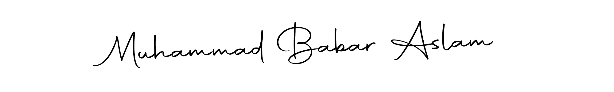 How to make Muhammad Babar Aslam name signature. Use Autography-DOLnW style for creating short signs online. This is the latest handwritten sign. Muhammad Babar Aslam signature style 10 images and pictures png