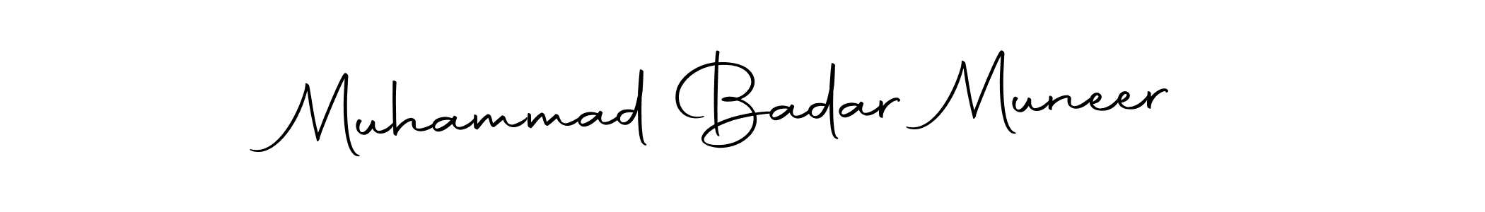 How to make Muhammad Badar Muneer signature? Autography-DOLnW is a professional autograph style. Create handwritten signature for Muhammad Badar Muneer name. Muhammad Badar Muneer signature style 10 images and pictures png