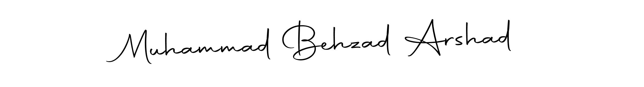Design your own signature with our free online signature maker. With this signature software, you can create a handwritten (Autography-DOLnW) signature for name Muhammad Behzad Arshad. Muhammad Behzad Arshad signature style 10 images and pictures png