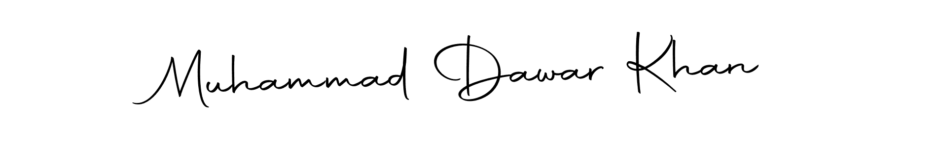 Make a beautiful signature design for name Muhammad Dawar Khan. With this signature (Autography-DOLnW) style, you can create a handwritten signature for free. Muhammad Dawar Khan signature style 10 images and pictures png