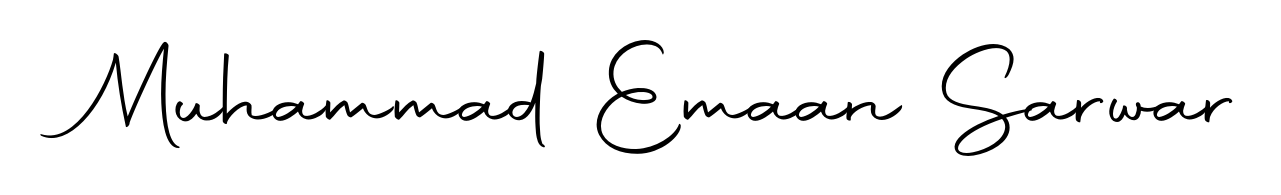 You should practise on your own different ways (Autography-DOLnW) to write your name (Muhammad Emaan Sarwar) in signature. Don't let someone else do it for you. Muhammad Emaan Sarwar signature style 10 images and pictures png