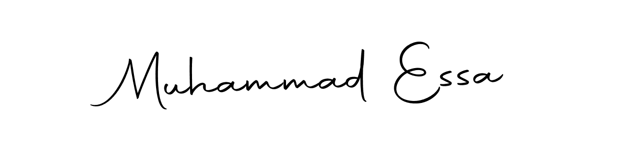 How to make Muhammad Essa name signature. Use Autography-DOLnW style for creating short signs online. This is the latest handwritten sign. Muhammad Essa signature style 10 images and pictures png
