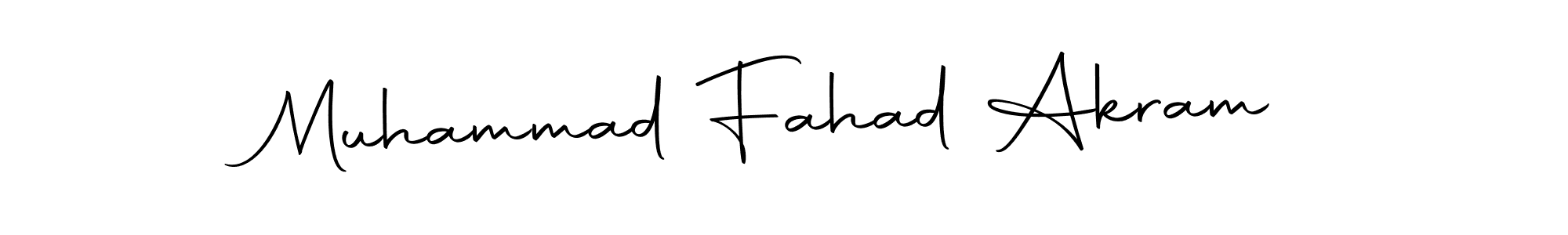 Also we have Muhammad Fahad Akram name is the best signature style. Create professional handwritten signature collection using Autography-DOLnW autograph style. Muhammad Fahad Akram signature style 10 images and pictures png